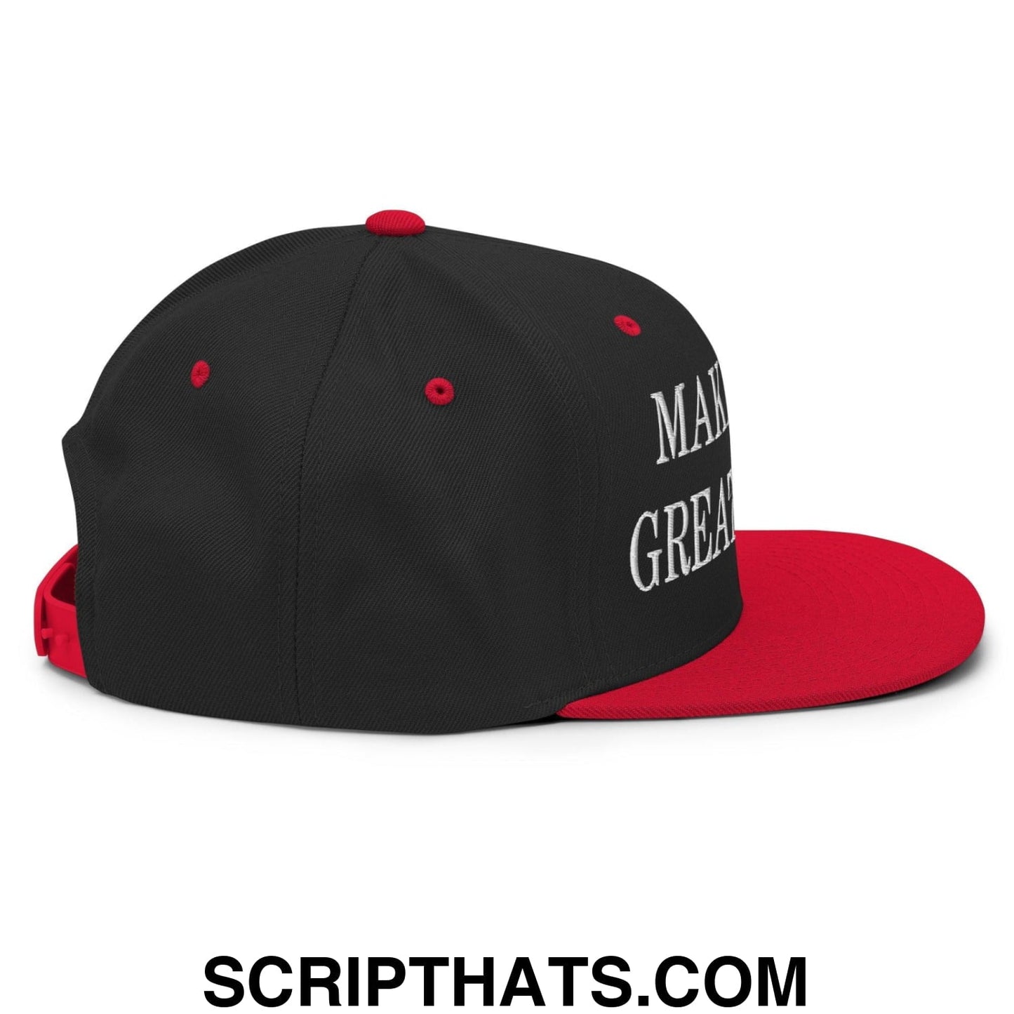 Make Golf Great Again Embroidered Flat Bill Brim Snapback Hat