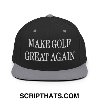 Make Golf Great Again Embroidered Flat Bill Brim Snapback Hat