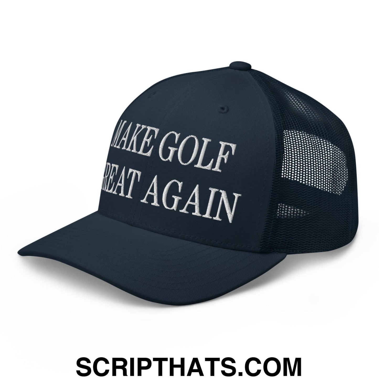 Make Golf Great Again Embroidered Mesh Trucker Hat