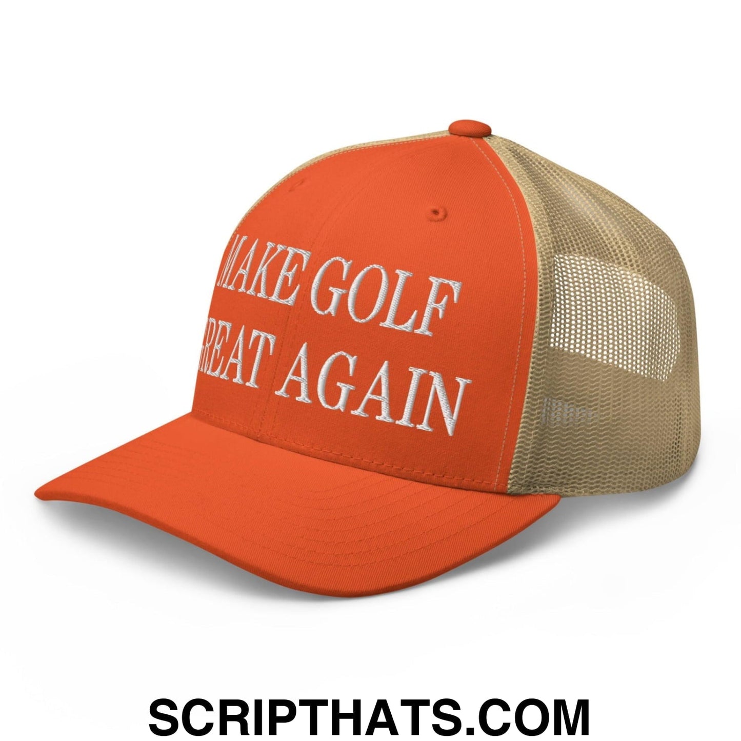 Make Golf Great Again Embroidered Mesh Trucker Hat