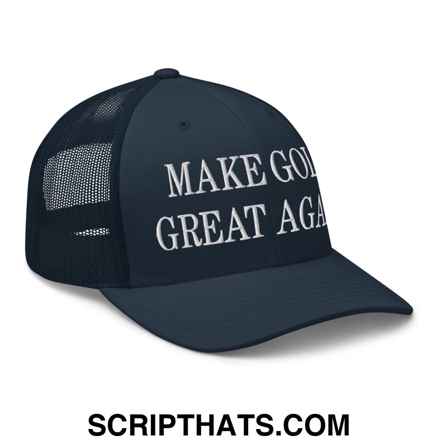 Make Golf Great Again Embroidered Mesh Trucker Hat