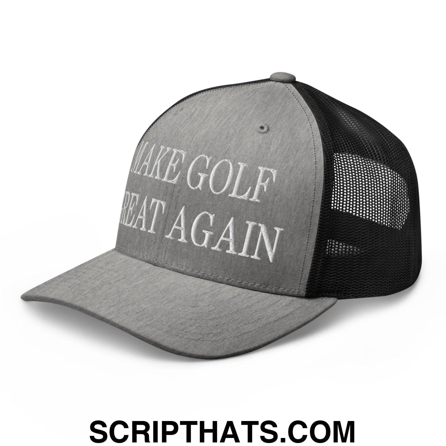 Make Golf Great Again Embroidered Mesh Trucker Hat