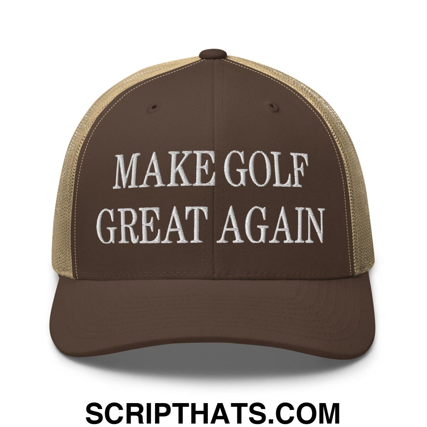 Make Golf Great Again Embroidered Mesh Trucker Hat