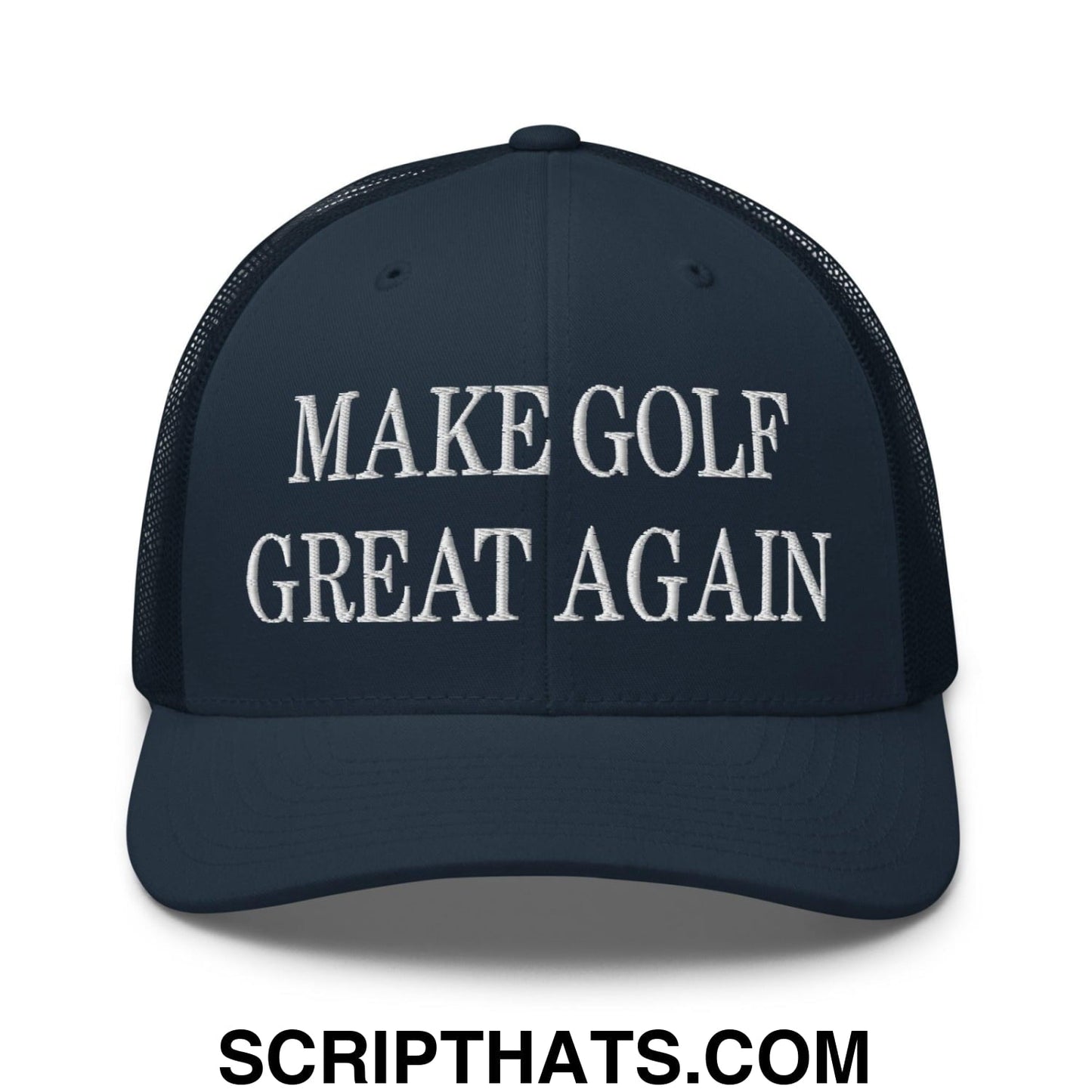 Make Golf Great Again Embroidered Mesh Trucker Hat