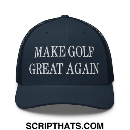 Make Golf Great Again Embroidered Mesh Trucker Hat