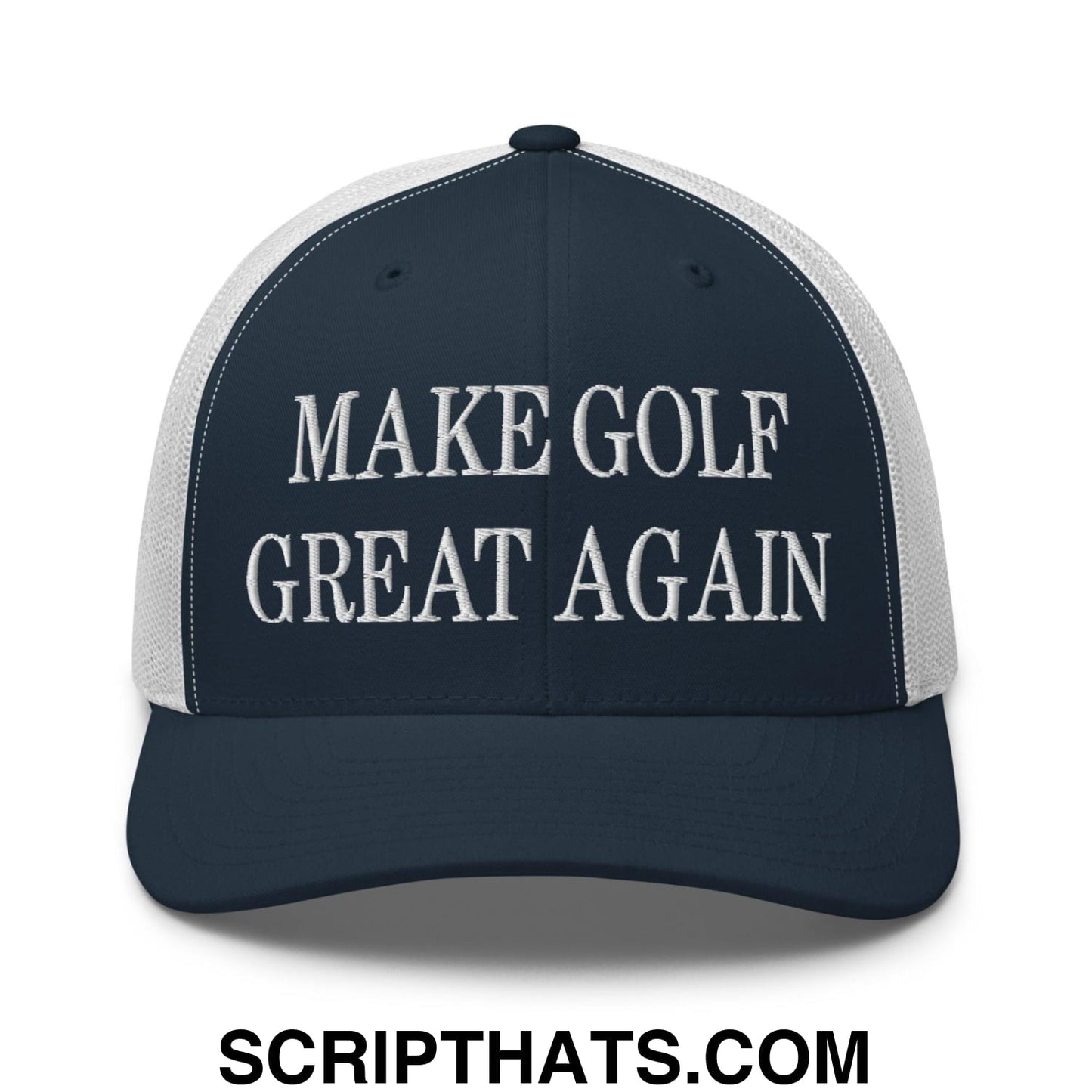 Make Golf Great Again Embroidered Mesh Trucker Hat