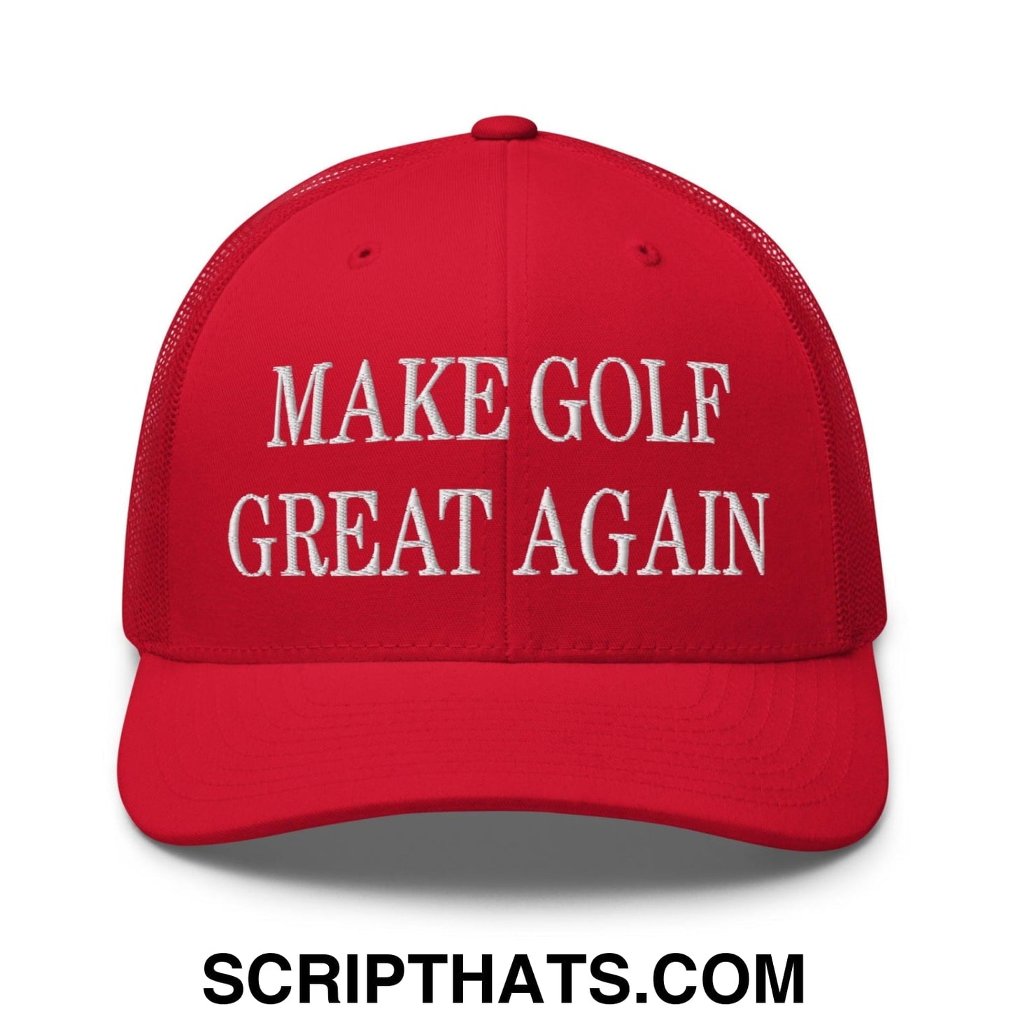 Make Golf Great Again Embroidered Mesh Trucker Hat