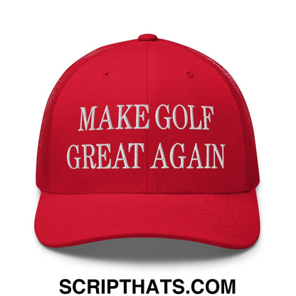 Make Golf Great Again Embroidered Mesh Trucker Hat