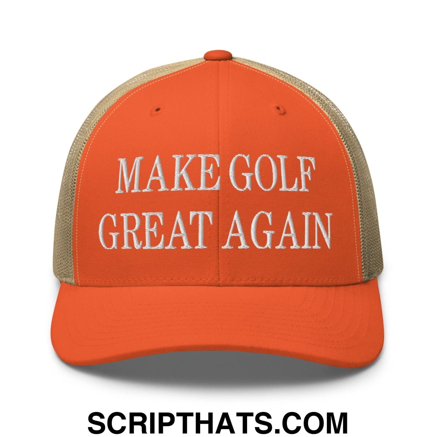 Make Golf Great Again Embroidered Mesh Trucker Hat