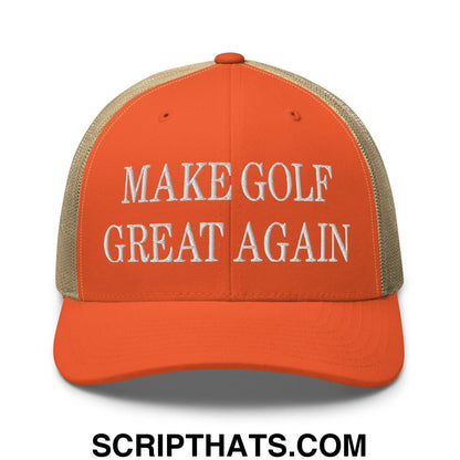 Make Golf Great Again Embroidered Mesh Trucker Hat