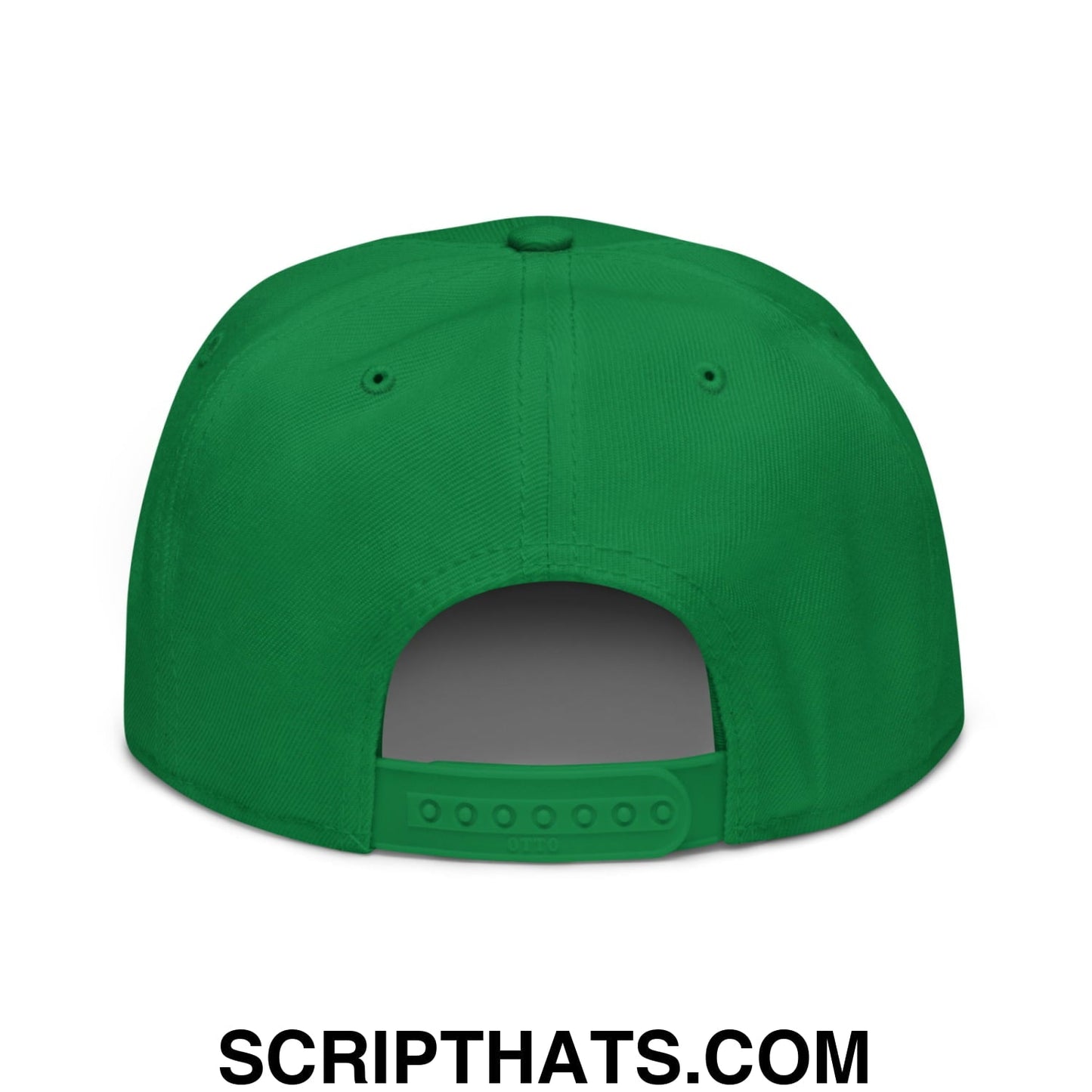 Make Golf Great Again Green Yellow Embroidered Flat Bill Brim Snapback Hat