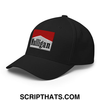 Mulligan Cigarette Red Embroidered Stretch Fit Golf Hat