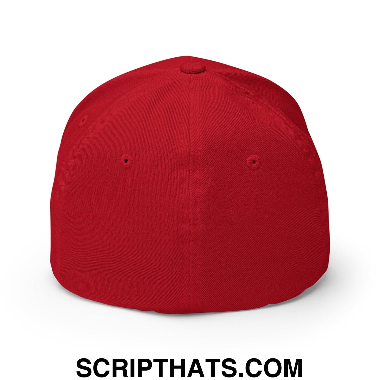 Mulligan Cigarette Red Embroidered Stretch Fit Golf Hat