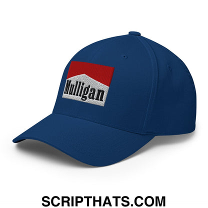 Mulligan Cigarette Red Embroidered Stretch Fit Golf Hat
