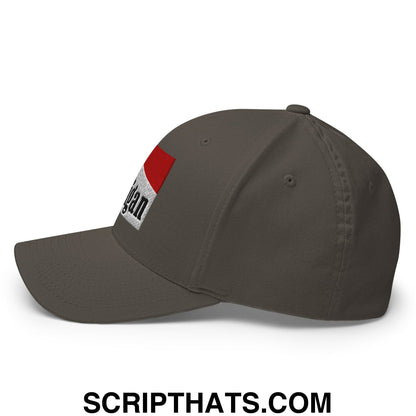 Mulligan Cigarette Red Embroidered Stretch Fit Golf Hat