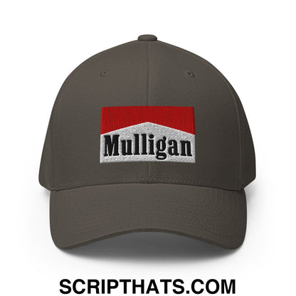 Mulligan Cigarette Red Embroidered Stretch Fit Golf Hat