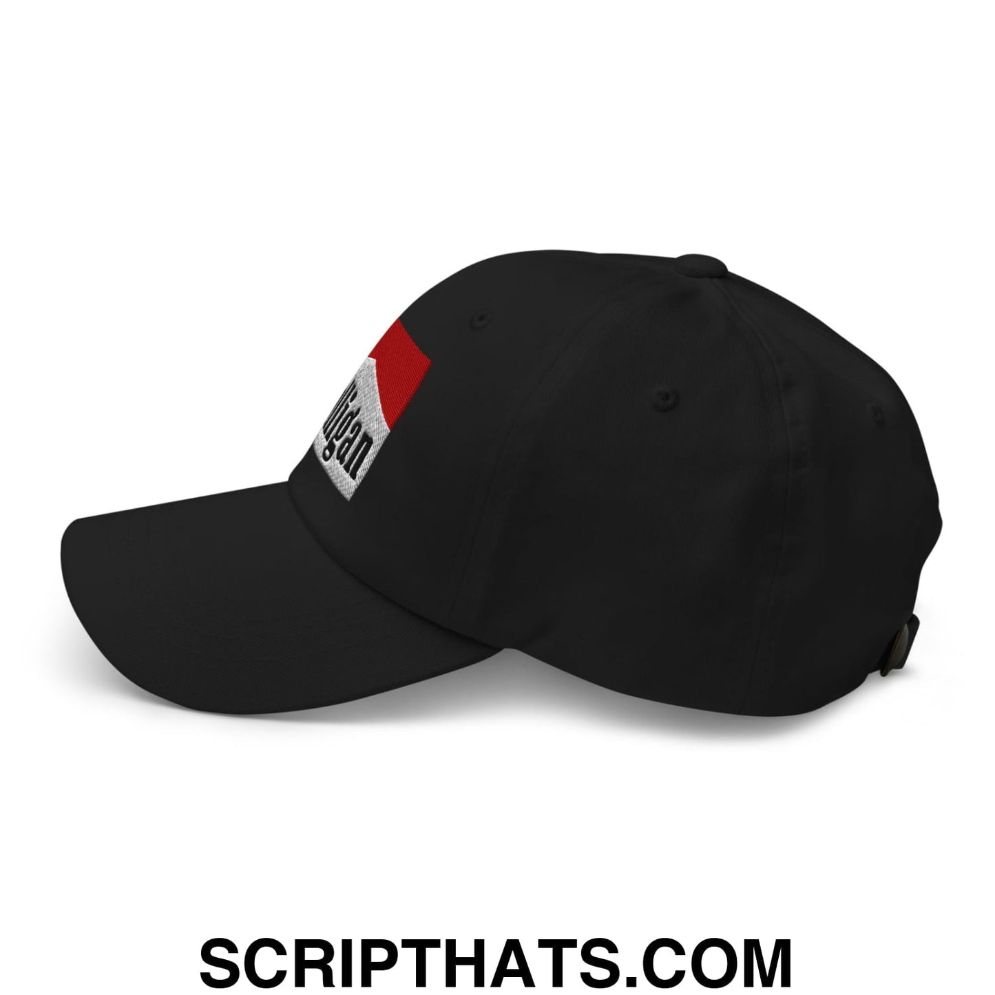 Mulligan Cigarette Red Embroidered Unstructured Golf Dad Hat