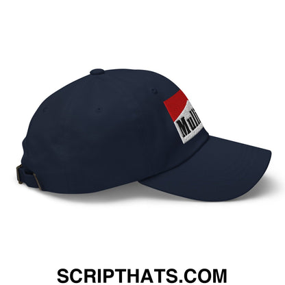 Mulligan Cigarette Red Embroidered Unstructured Golf Dad Hat