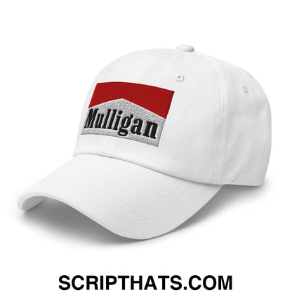 Mulligan Cigarette Red Embroidered Unstructured Golf Dad Hat