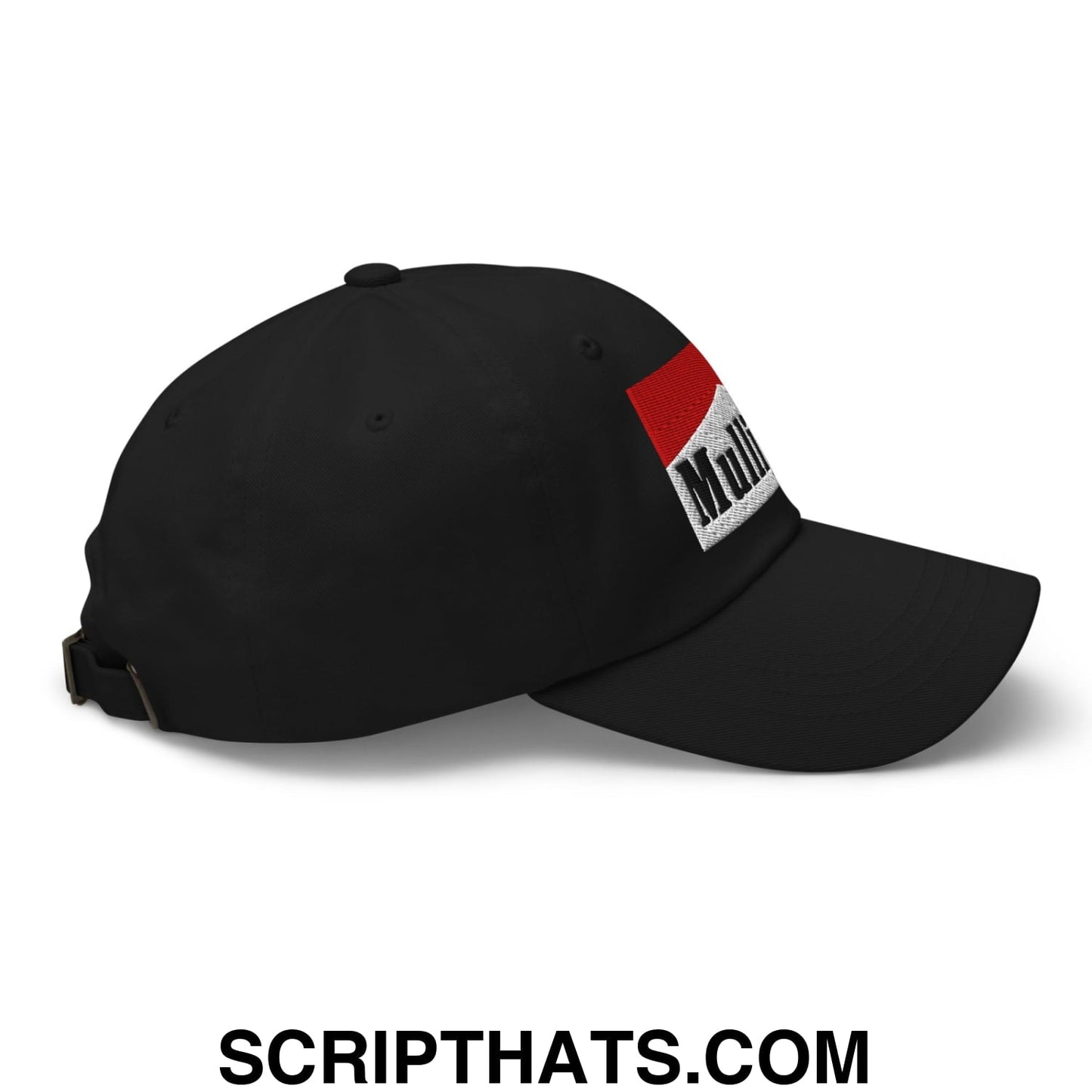 Mulligan Cigarette Red Embroidered Unstructured Golf Dad Hat