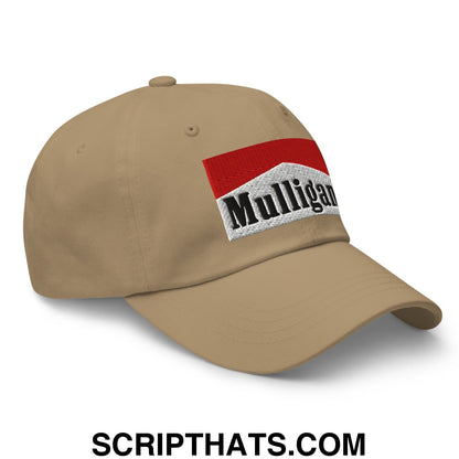 Mulligan Cigarette Red Embroidered Unstructured Golf Dad Hat