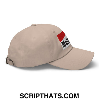 Mulligan Cigarette Red Embroidered Unstructured Golf Dad Hat