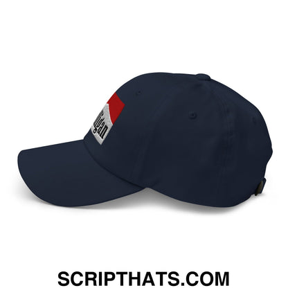 Mulligan Cigarette Red Embroidered Unstructured Golf Dad Hat