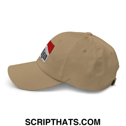 Mulligan Cigarette Red Embroidered Unstructured Golf Dad Hat