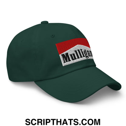 Mulligan Cigarette Red Embroidered Unstructured Golf Dad Hat