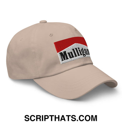 Mulligan Cigarette Red Embroidered Unstructured Golf Dad Hat
