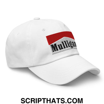 Mulligan Cigarette Red Embroidered Unstructured Golf Dad Hat