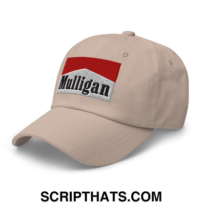 Mulligan Cigarette Red Embroidered Unstructured Golf Dad Hat
