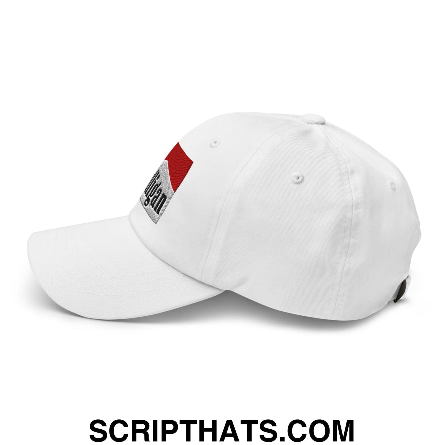 Mulligan Cigarette Red Embroidered Unstructured Golf Dad Hat