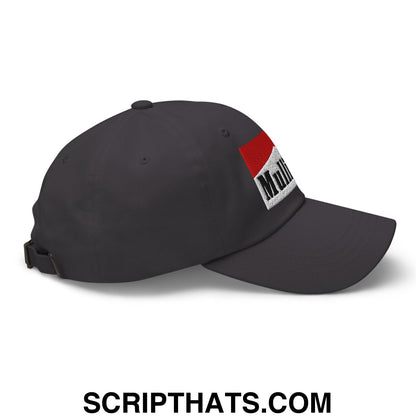 Mulligan Cigarette Red Embroidered Unstructured Golf Dad Hat