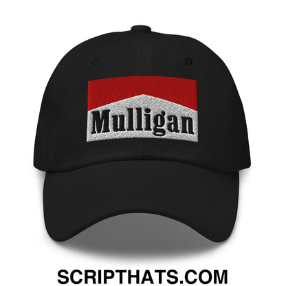 Mulligan Cigarette Red Embroidered Unstructured Golf Dad Hat