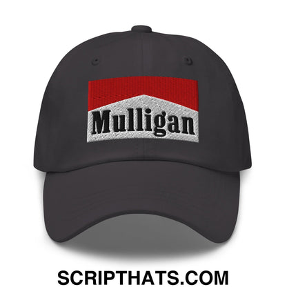 Mulligan Cigarette Red Embroidered Unstructured Golf Dad Hat