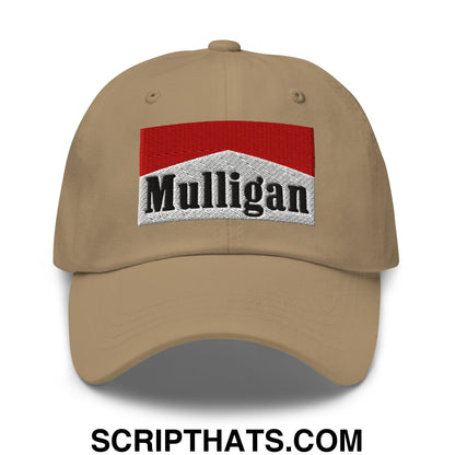 Mulligan Cigarette Red Embroidered Unstructured Golf Dad Hat