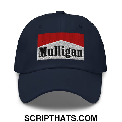 Mulligan Cigarette Red Embroidered Unstructured Golf Dad Hat