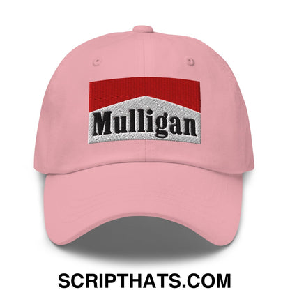 Mulligan Cigarette Red Embroidered Unstructured Golf Dad Hat