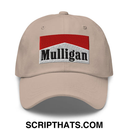 Mulligan Cigarette Red Embroidered Unstructured Golf Dad Hat