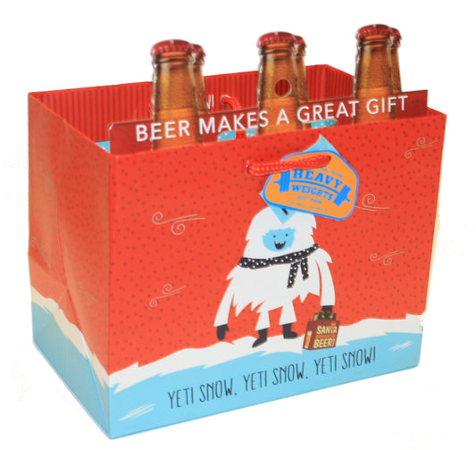 Beer Bag Gift Bag - Yeti Snow