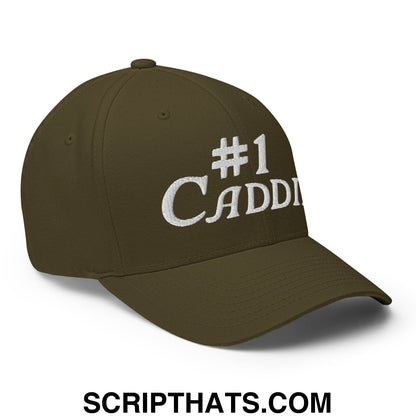 Number 1 Caddie Embroidered Stretch Fit Golf Hat