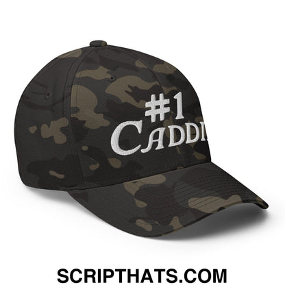 Number 1 Caddie Embroidered Stretch Fit Golf Hat