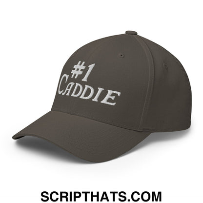 Number 1 Caddie Embroidered Stretch Fit Golf Hat