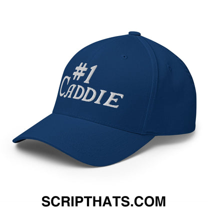 Number 1 Caddie Embroidered Stretch Fit Golf Hat