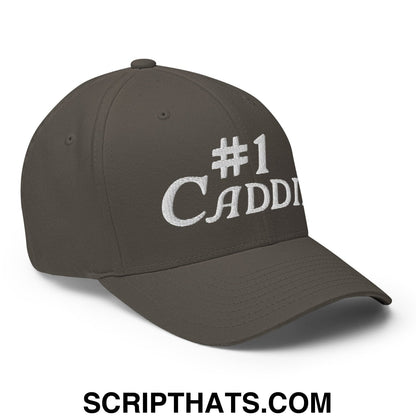 Number 1 Caddie Embroidered Stretch Fit Golf Hat
