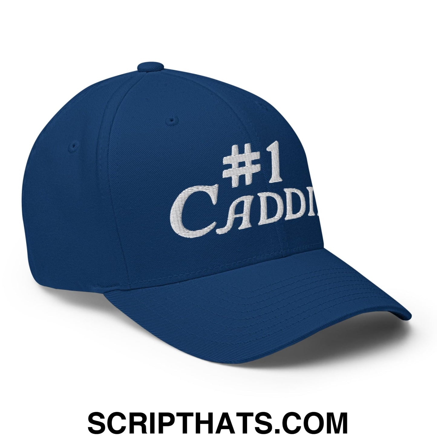 Number 1 Caddie Embroidered Stretch Fit Golf Hat