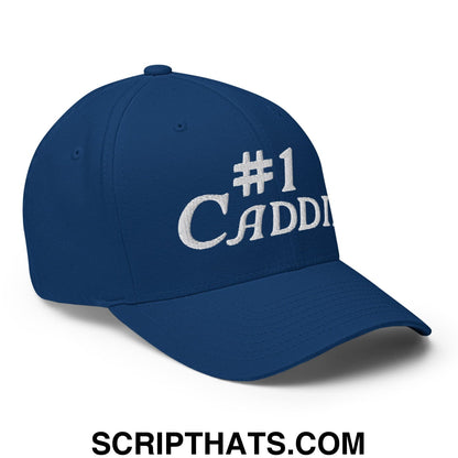Number 1 Caddie Embroidered Stretch Fit Golf Hat