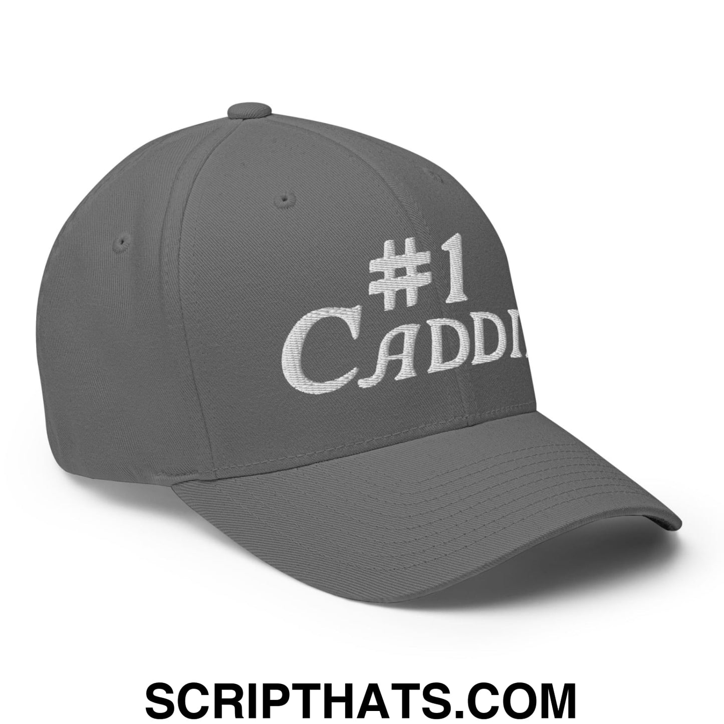 Number 1 Caddie Embroidered Stretch Fit Golf Hat