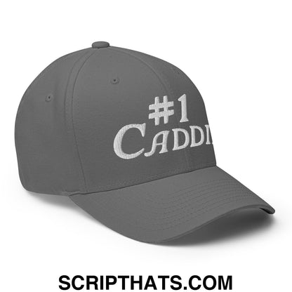 Number 1 Caddie Embroidered Stretch Fit Golf Hat